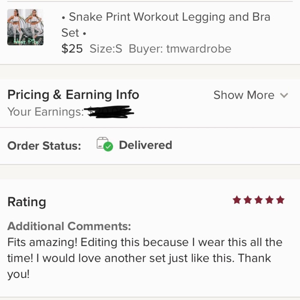 • Snake Print Workout Legging and Bra Set • - Picture 7 of 7